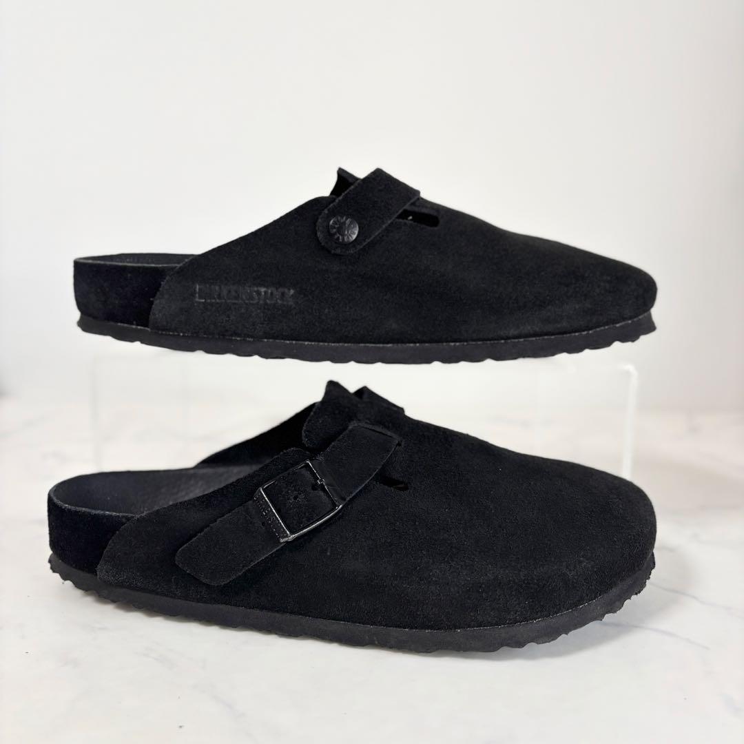 美品 ビルケンシュトック 40 ビームス別注 ボストン サンダル オールブラック