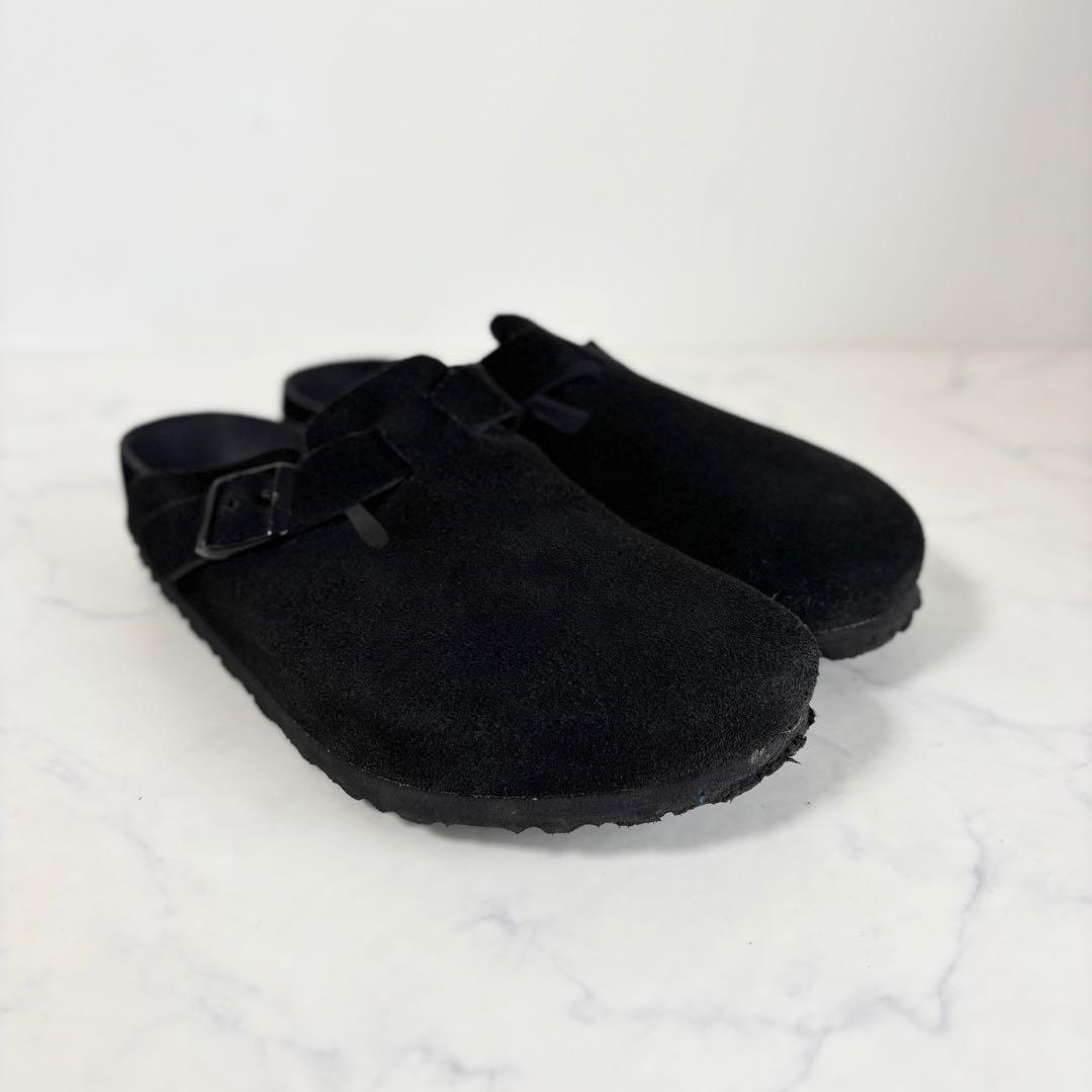 美品 ビルケンシュトック 40 ビームス別注 ボストン サンダル オールブラック