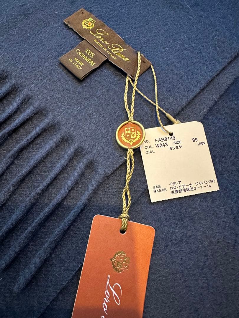 LoroPiana カシミア100% ロロピアーナ カシミアマフラー 大判