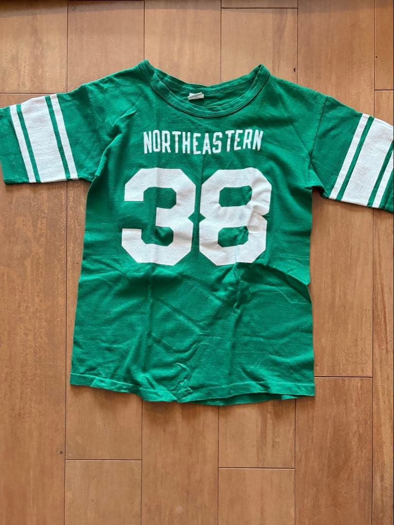 デッドストックvintage アメリカ製　チャンピオン　フットボールt バータグ