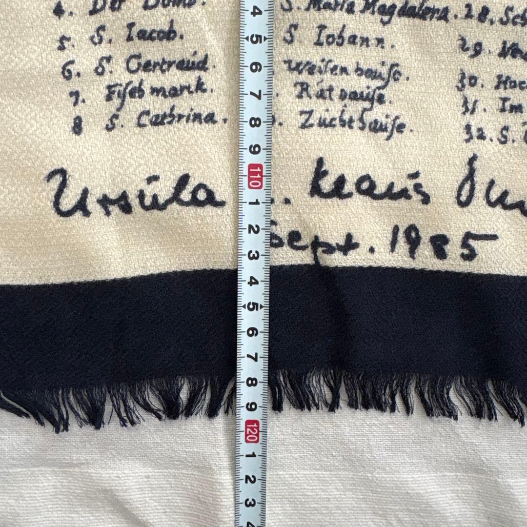 manipuri ウール&シルク　大判ストール　マニプリ　ハンブルク　古地図