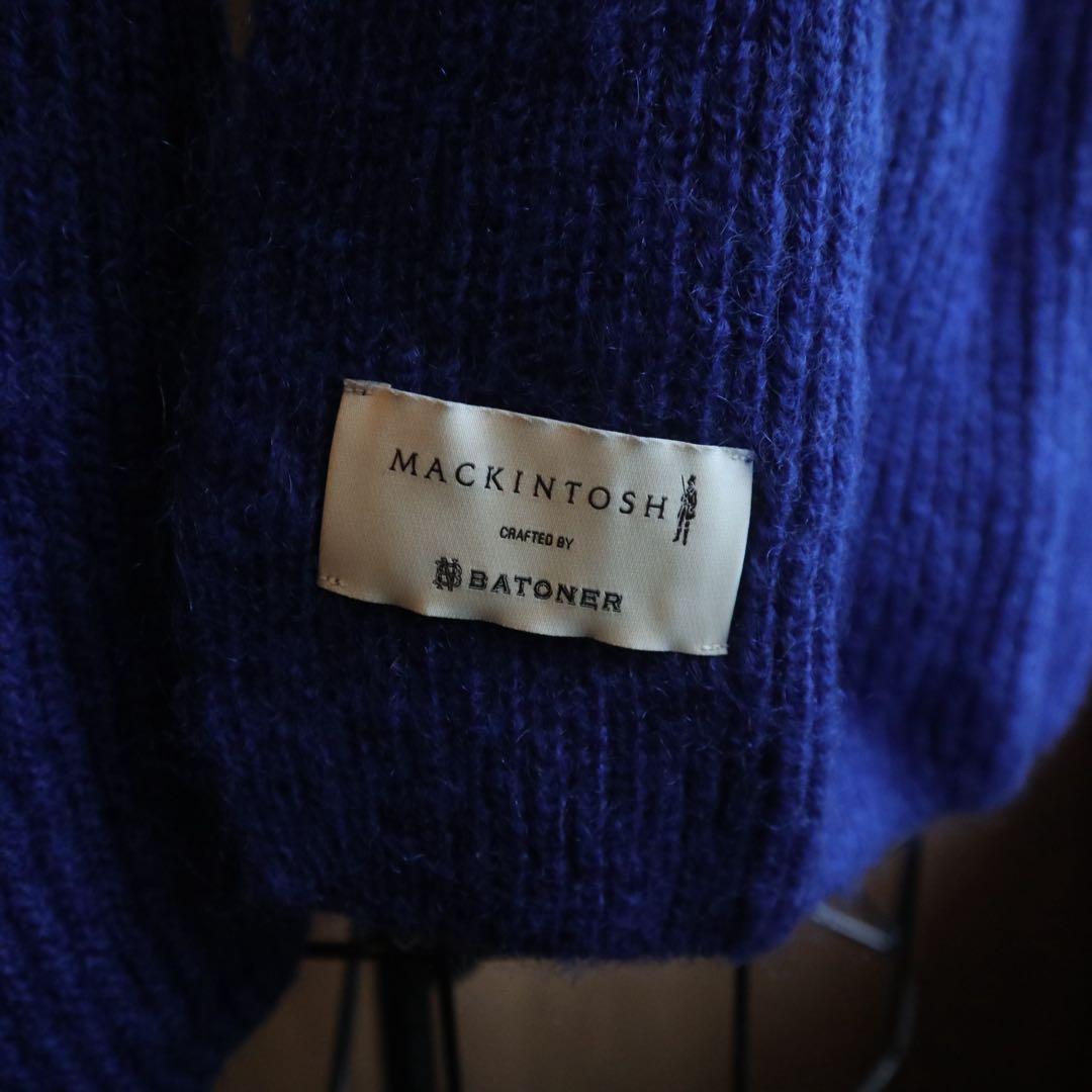 MACKINTOSH ニットマフラー 青