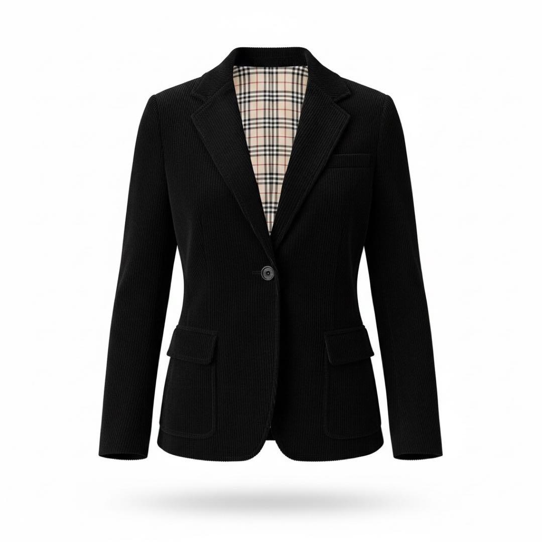 美品✨バーバリーロンドン コーデュロイジャケット チェック 40