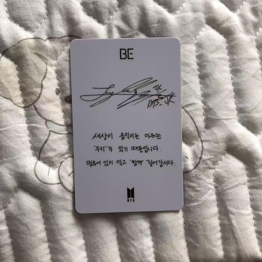 BTS BE 未公開 アルバム ジョングク ラキドロ トレカ ①
