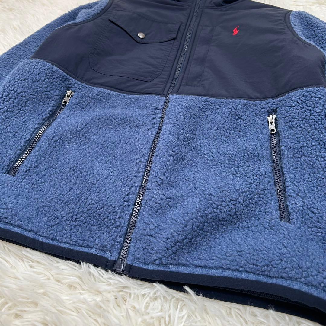 現行QR♪ポロラルフローレン ハイブリッドフリースジャケット ボアジャケット
