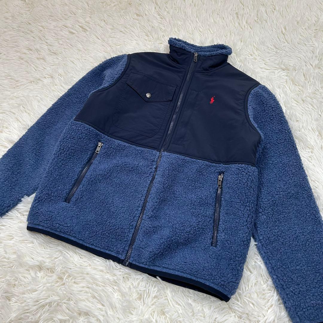 現行QR♪ポロラルフローレン ハイブリッドフリースジャケット ボアジャケット
