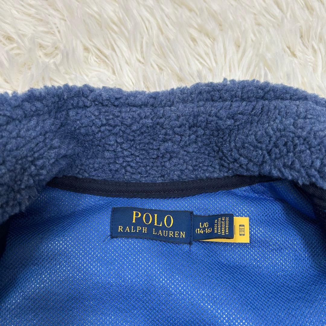 現行QR♪ポロラルフローレン ハイブリッドフリースジャケット ボアジャケット