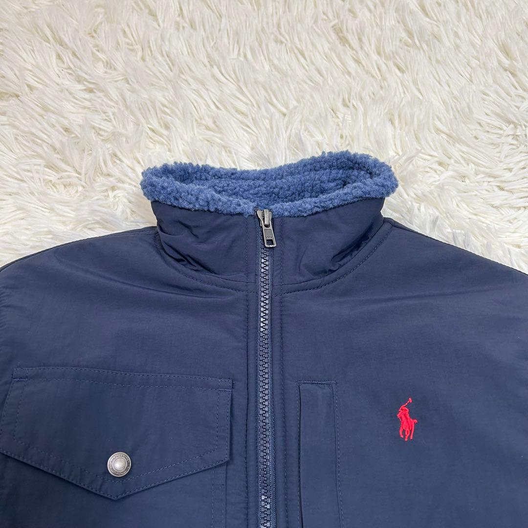 現行QR♪ポロラルフローレン ハイブリッドフリースジャケット ボアジャケット