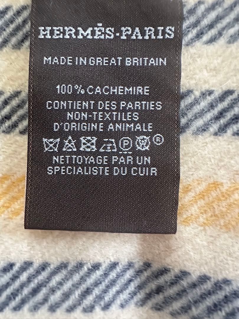 エルメスHERMES カシミヤ100% マフラー