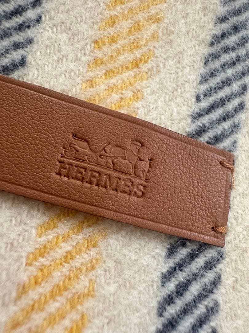 エルメスHERMES カシミヤ100% マフラー