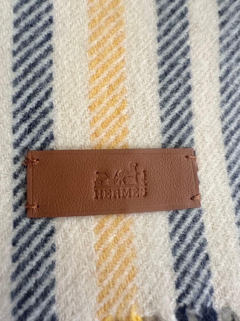 エルメスHERMES カシミヤ100% マフラー