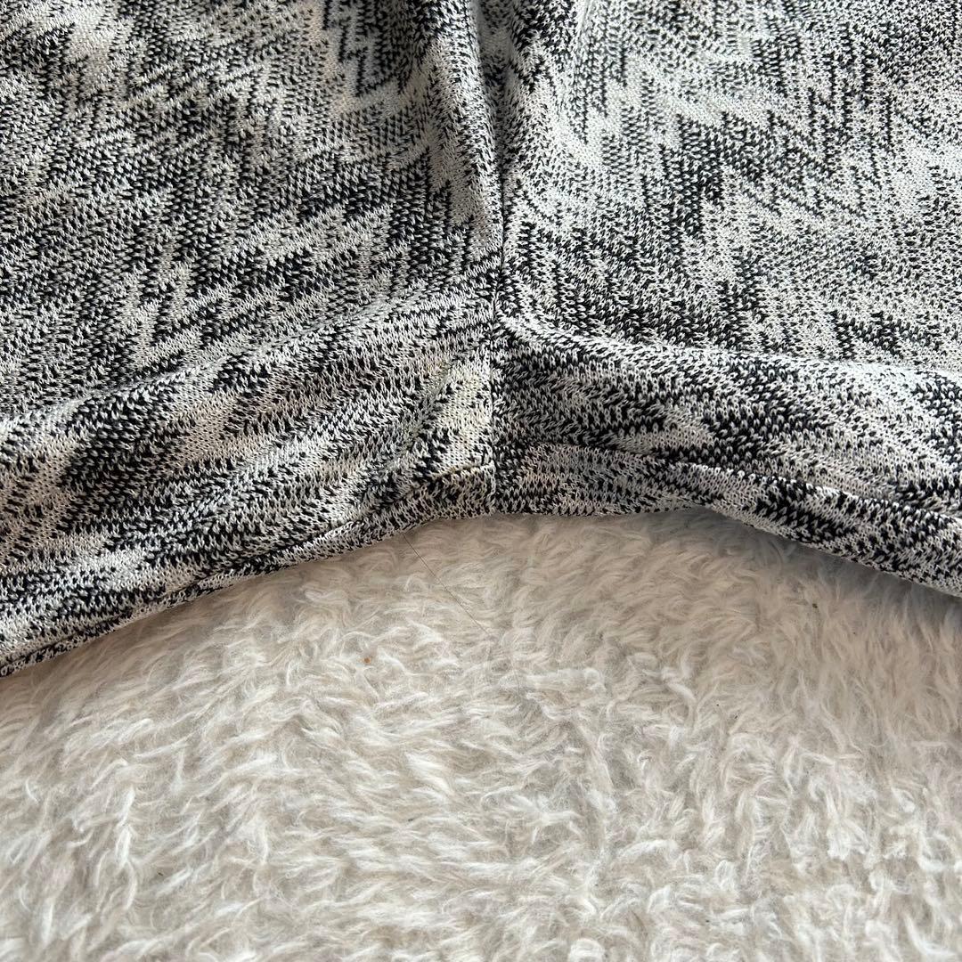 【美品】ミッソーニ ジグザグ ニットパンツ 42サイズ 白黒 レーヨン 毛