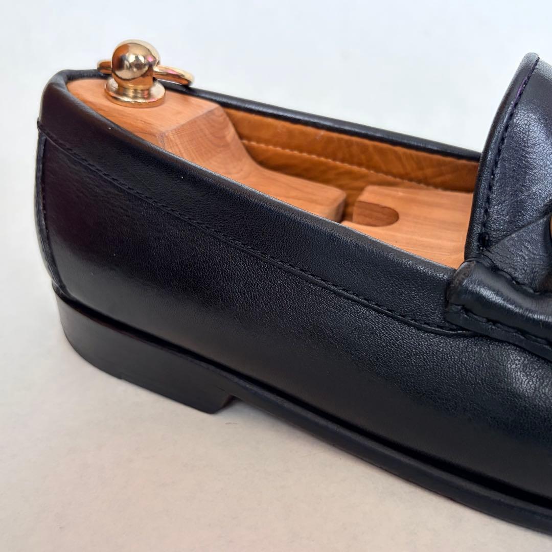 GUCCIグッチ ホースビットローファー 39.5 本革 ブラック