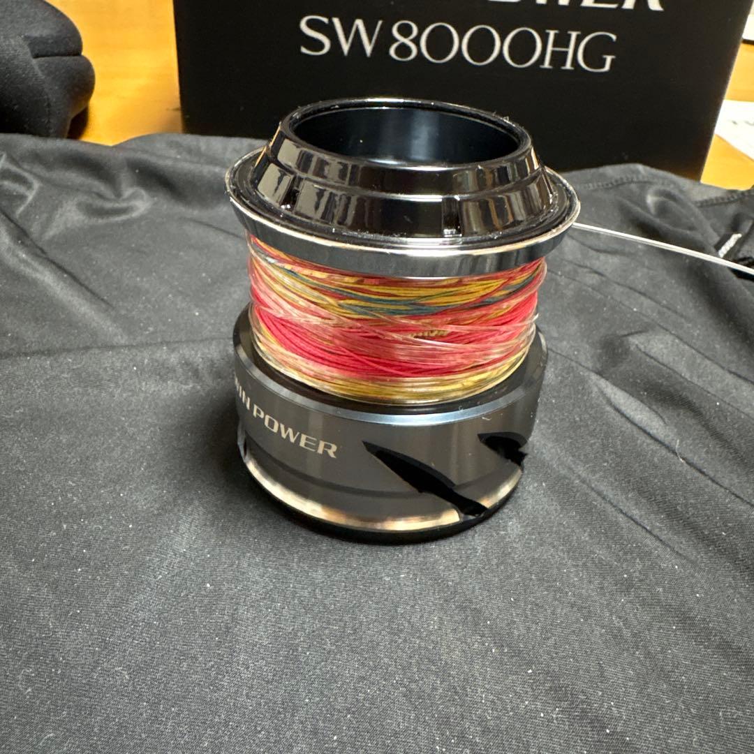 【美品】21ツインパワーSW8000HG《リール袋・オシアPEライン付き》