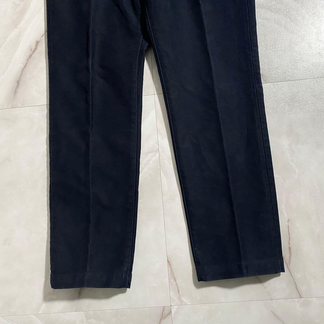 A18613 FOBファクトリー モールスキントラウザーズパンツ 紺 3