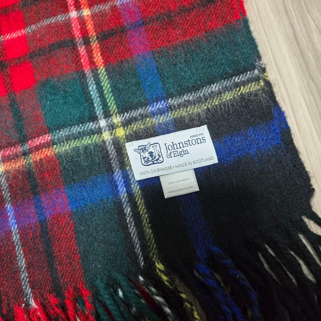 JOHNSTONS OF ELGIN マフラーカシミヤ 大判 ストール