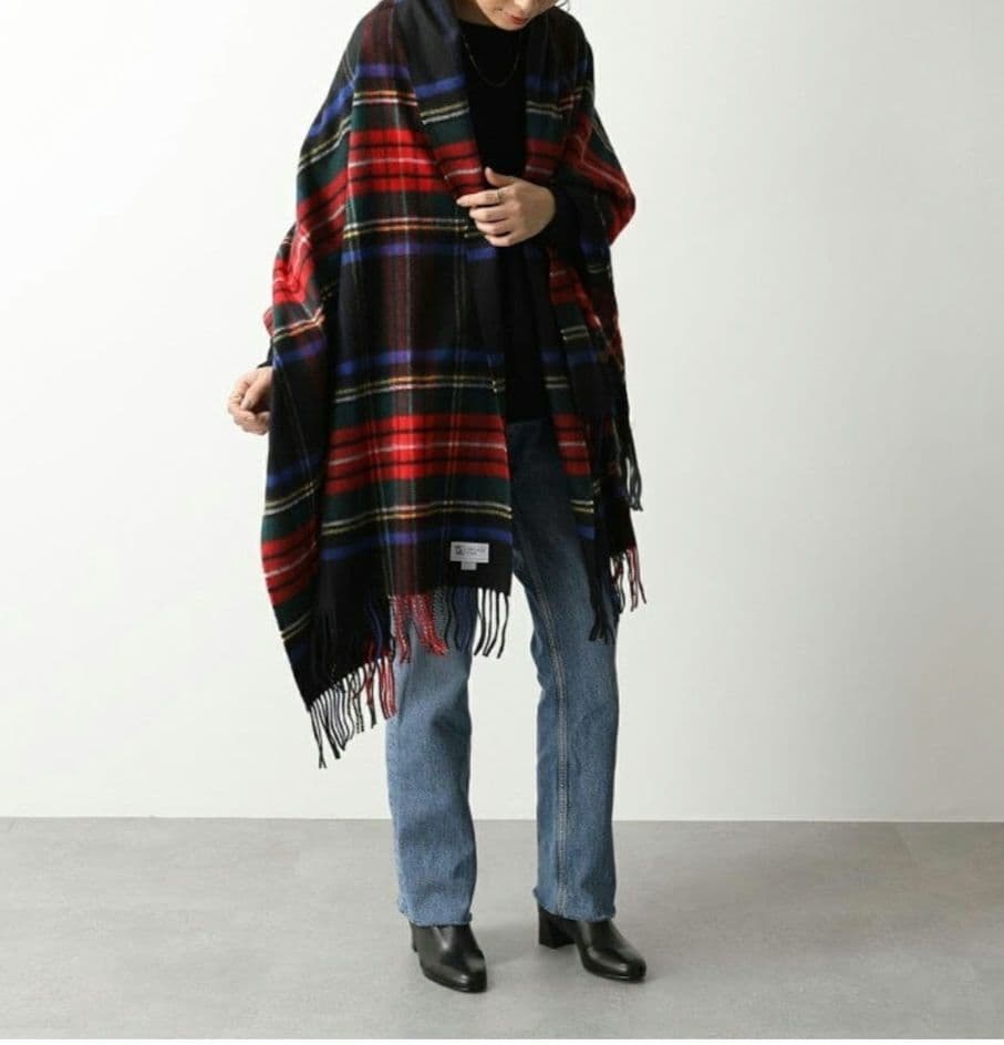 JOHNSTONS OF ELGIN マフラーカシミヤ 大判 ストール