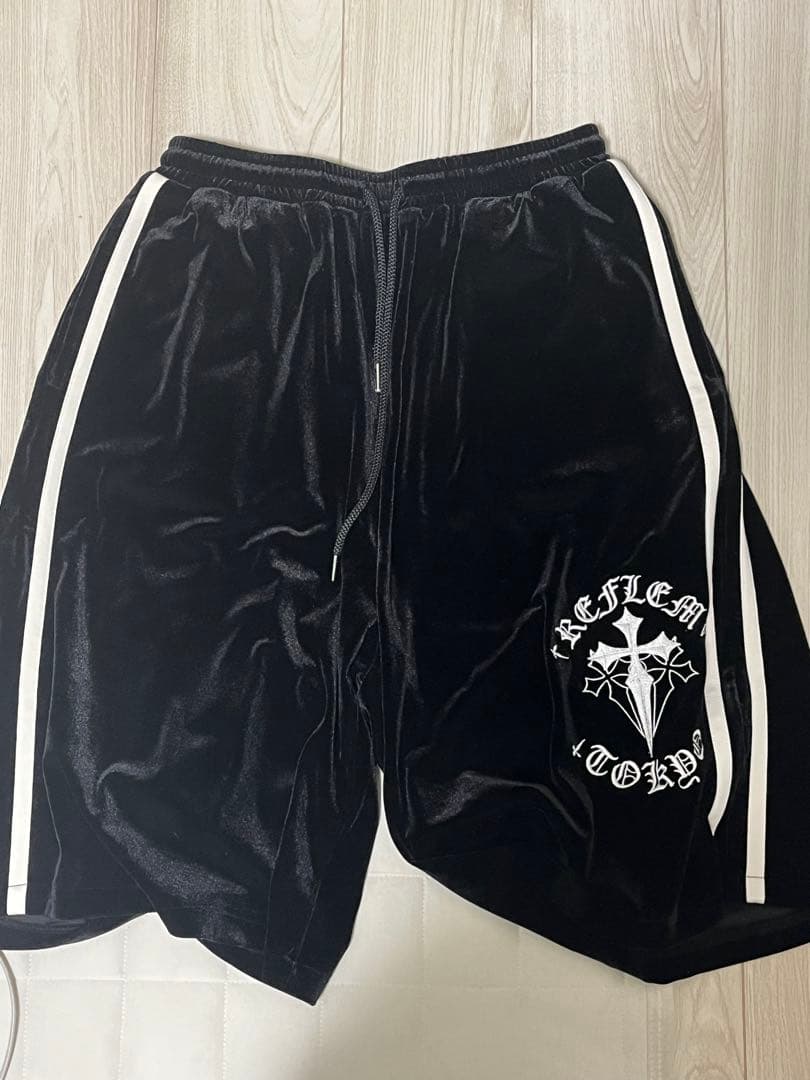 REFLEM レフレム ベロア 十字架 クロス ライン ジャージ セットアップ