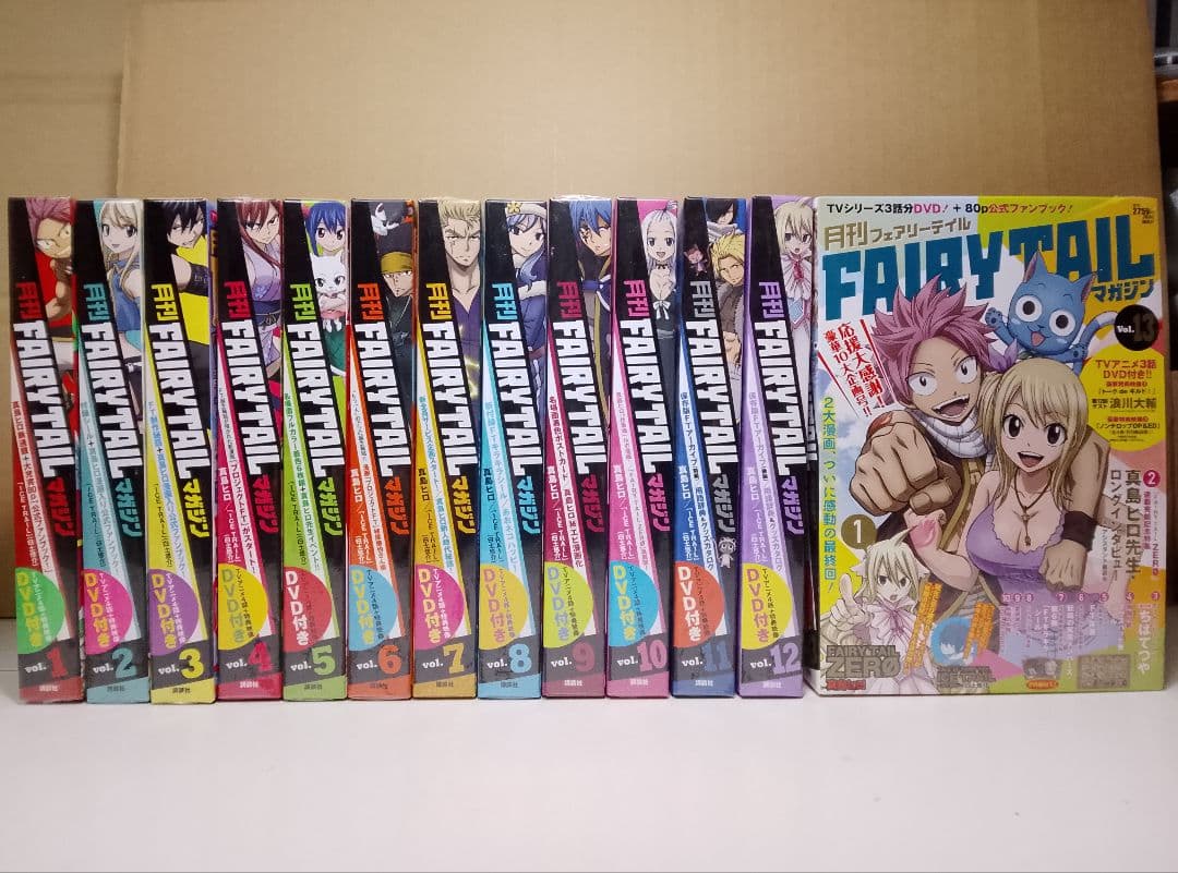 月刊 FAIRLY TAIL マガジン　全１３巻　DVD付ファンブック　真島ヒロ