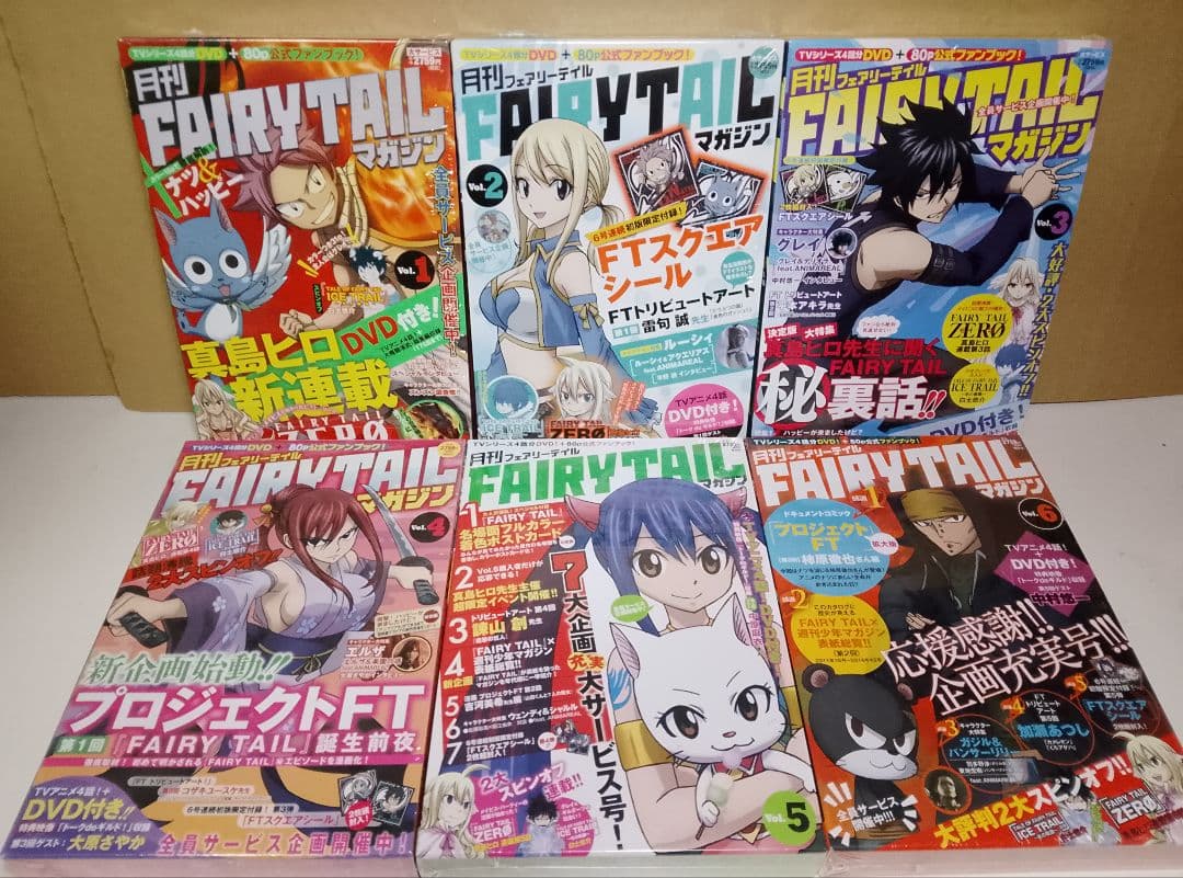 月刊 FAIRLY TAIL マガジン　全１３巻　DVD付ファンブック　真島ヒロ