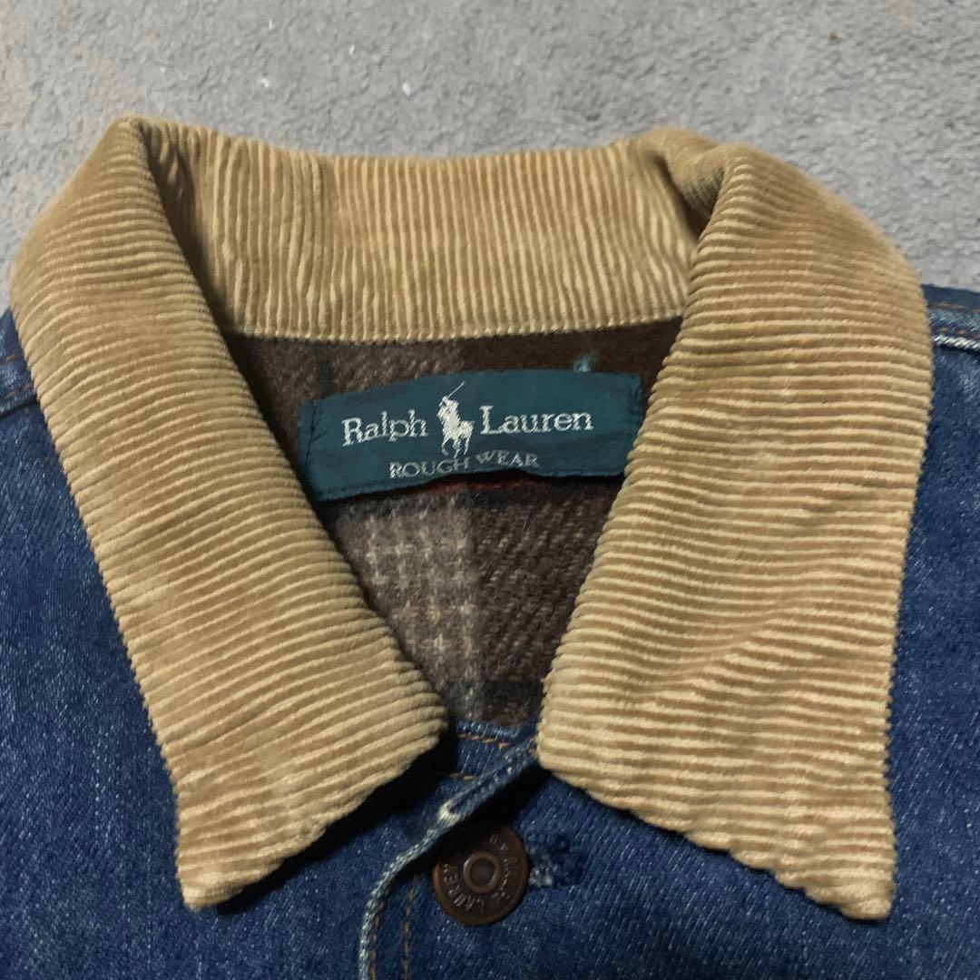 超希少 80' Ralph Lauren デニムジャケット コーデュロイ襟