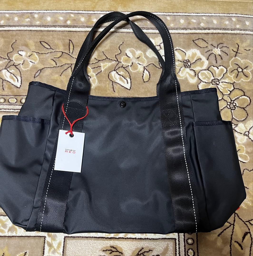 【安心のブランド】Samsonite RED 黒 トートバッグ