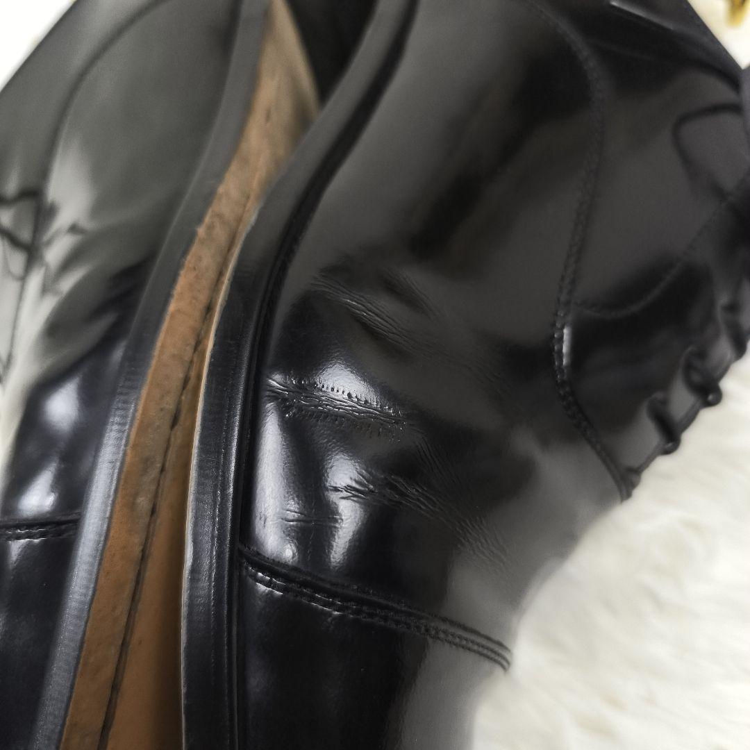 ✨美品✨ リーガル ドレスシューズ 内羽根 ストレートチップ ガラスレザー 黒