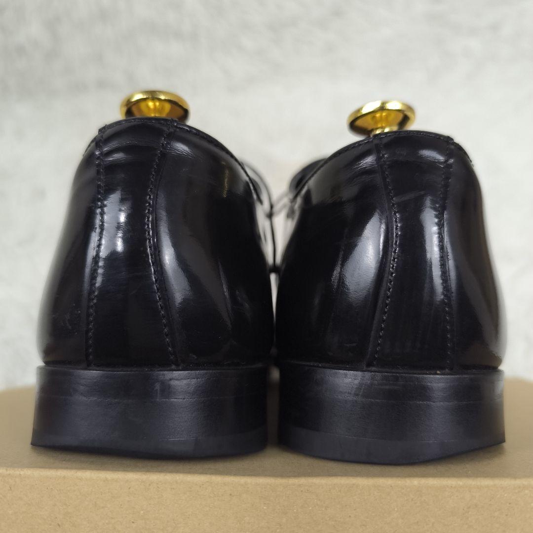 ✨美品✨ リーガル ドレスシューズ 内羽根 ストレートチップ ガラスレザー 黒
