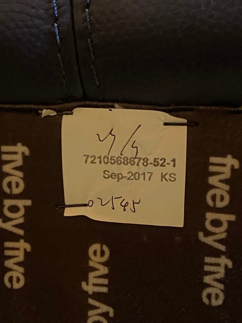 ACTUS five by five 3350 NAVY 皮革 牛革 ソファ