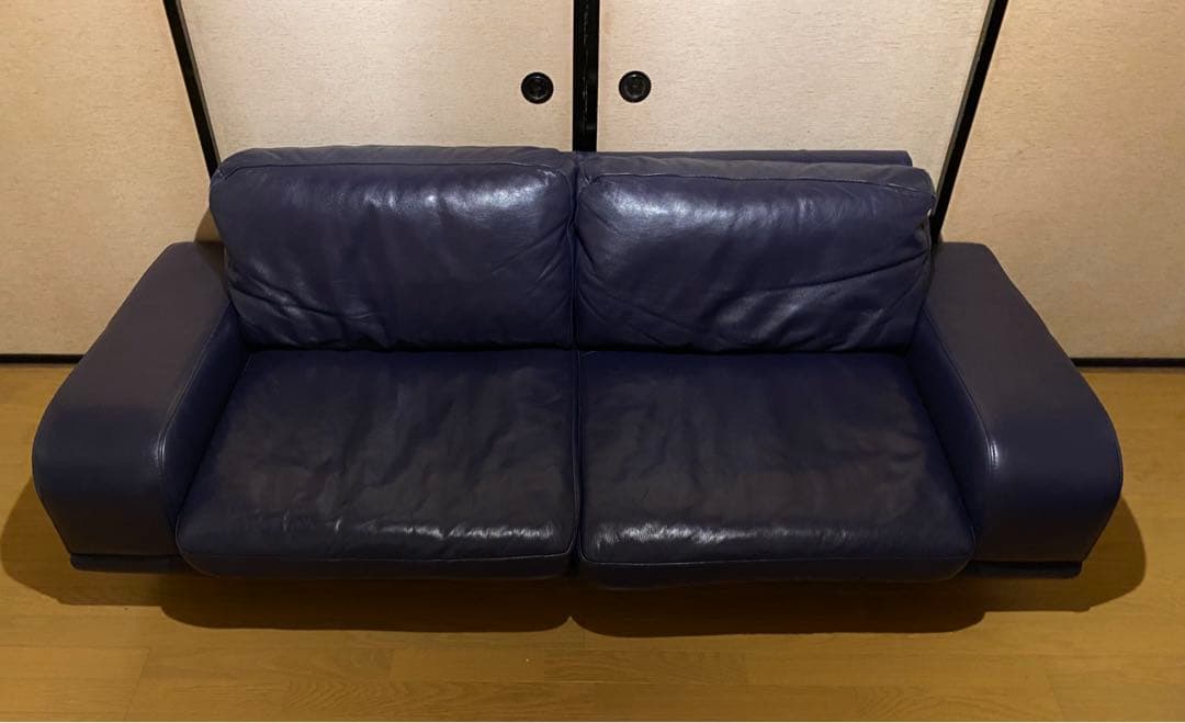 ACTUS five by five 3350 NAVY 皮革 牛革 ソファ