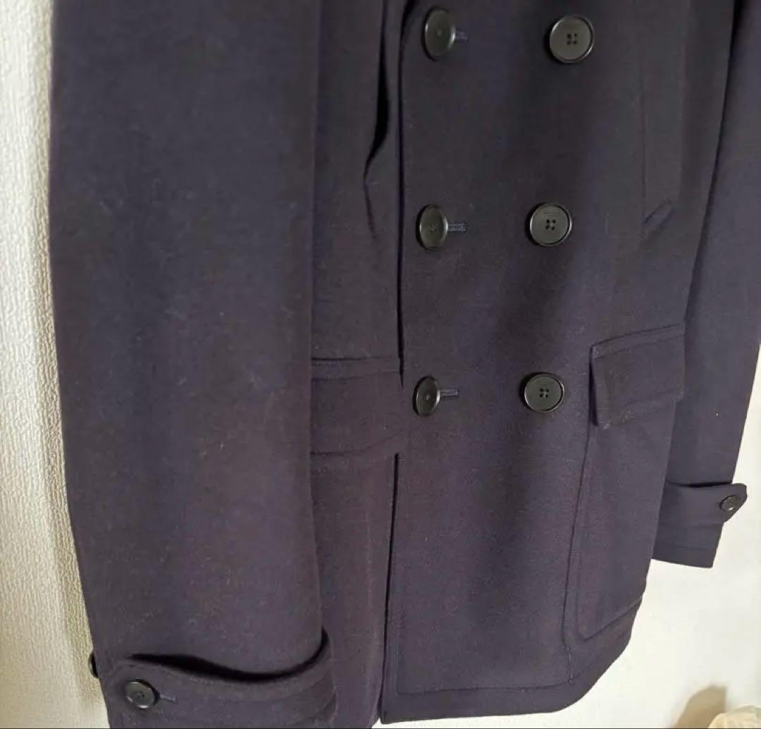 【美品】Paul Smith London ネイビーピーコート　毛100%