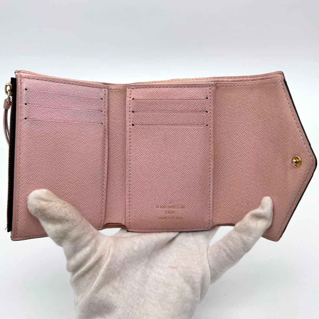 【極美品】ルイヴィトン　ヴィクトリーヌ　ローズバレリーヌ　コンパクト　財布　ミニ