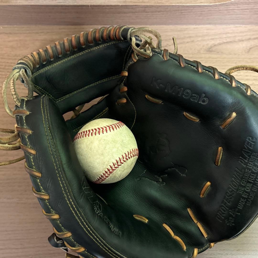 ハタケヤマキャッチャーミット硬式野球グローブ 黒