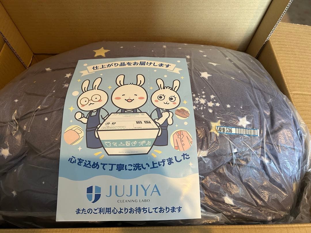 セミダブルロング 羽毛布団／掛け布団 ＊クリーニング済み＊説明書付＊