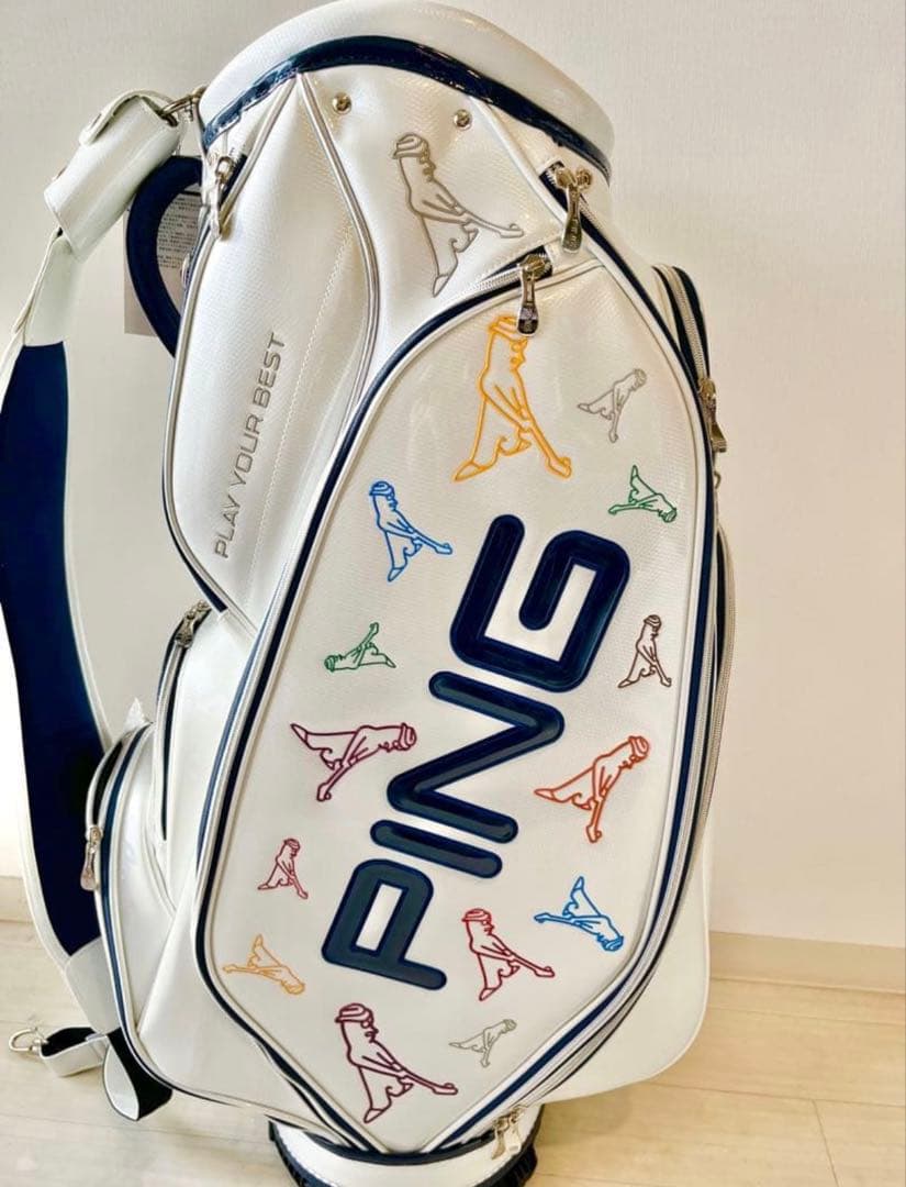 ⭐︎【レア】Mr.Ping キャディバッグ ホワイト