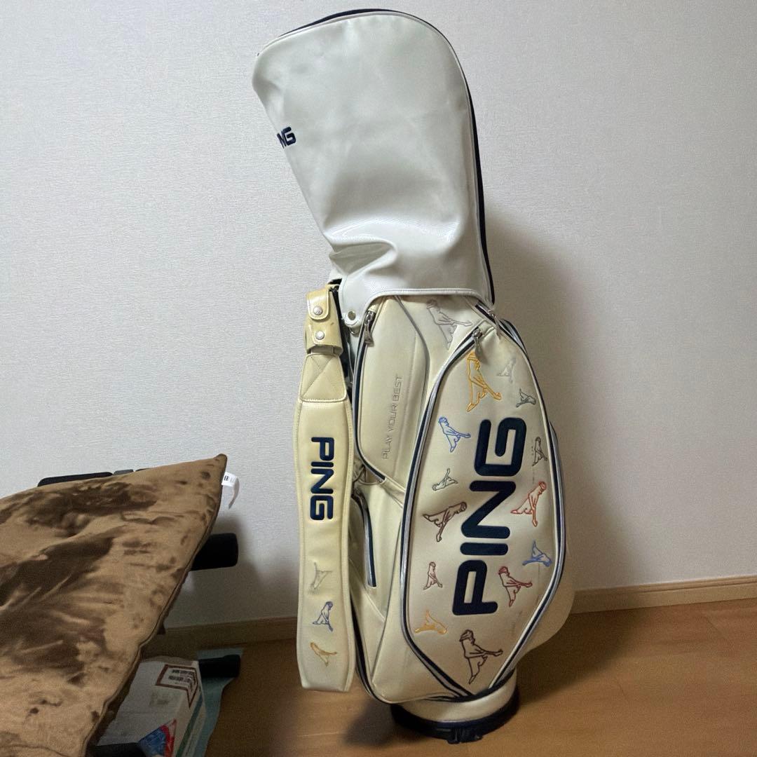 ⭐︎【レア】Mr.Ping キャディバッグ ホワイト