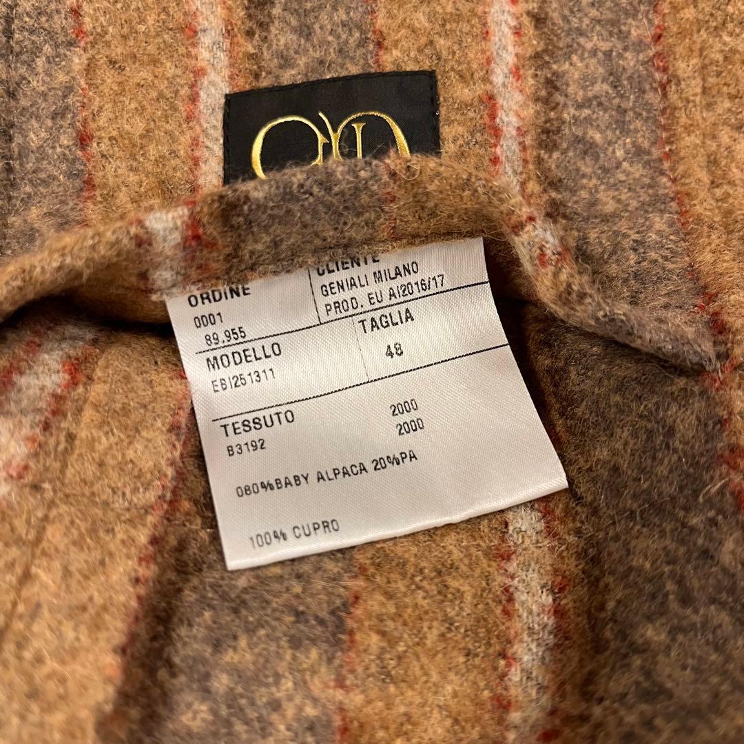 エルネスト ernesto アルパカナイロン ストライプカジュアルジャケット