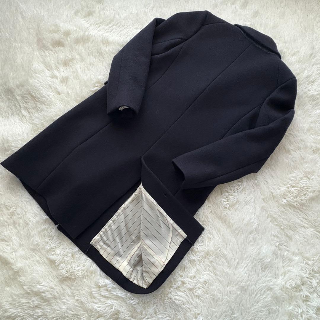 【大人気】マッキントッシュフィロソフィー☆チェスターコート ネイビー ウール M