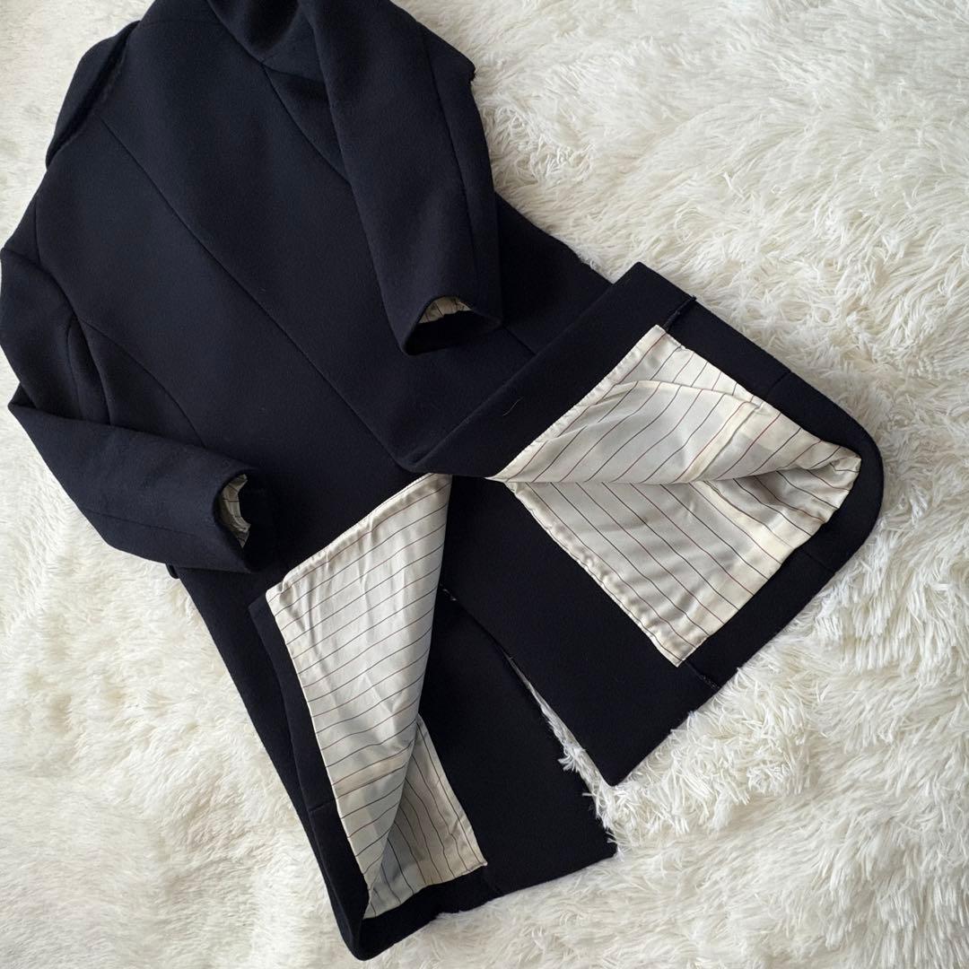 【大人気】マッキントッシュフィロソフィー☆チェスターコート ネイビー ウール M