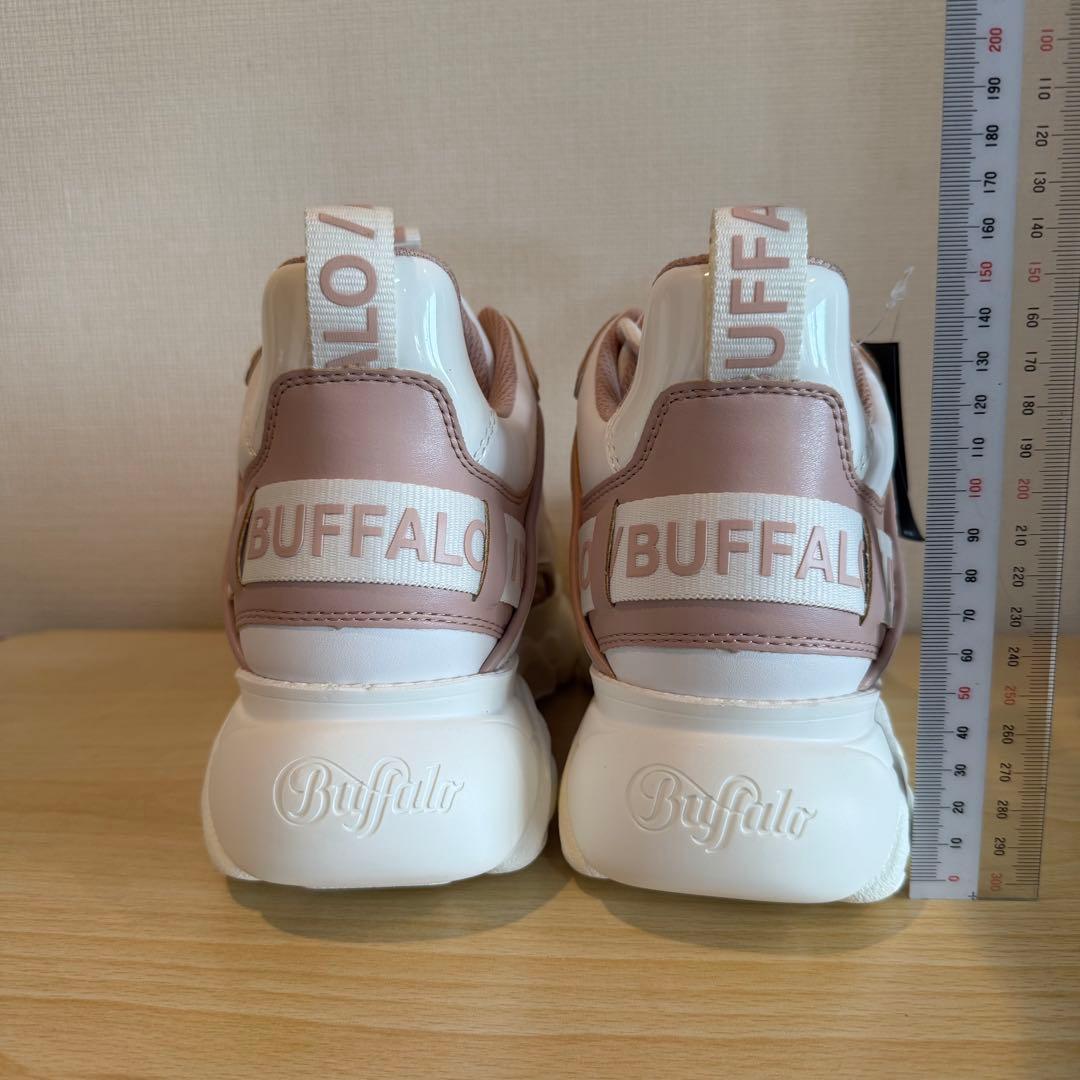 【EU39】 Buffalo 厚底 ROSE/WHITE 正規品・新品未使用