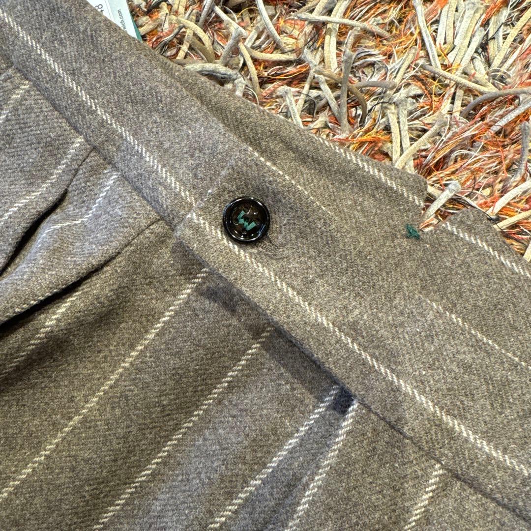 新品　BERWICH ベルウィッチ　スコッチ　チョークストライプ　ベージュ　48