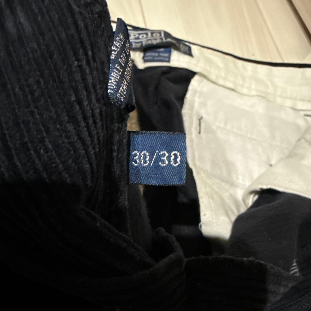 Polo by Ralph Lauren ブラック コーデュロイ パンツ
