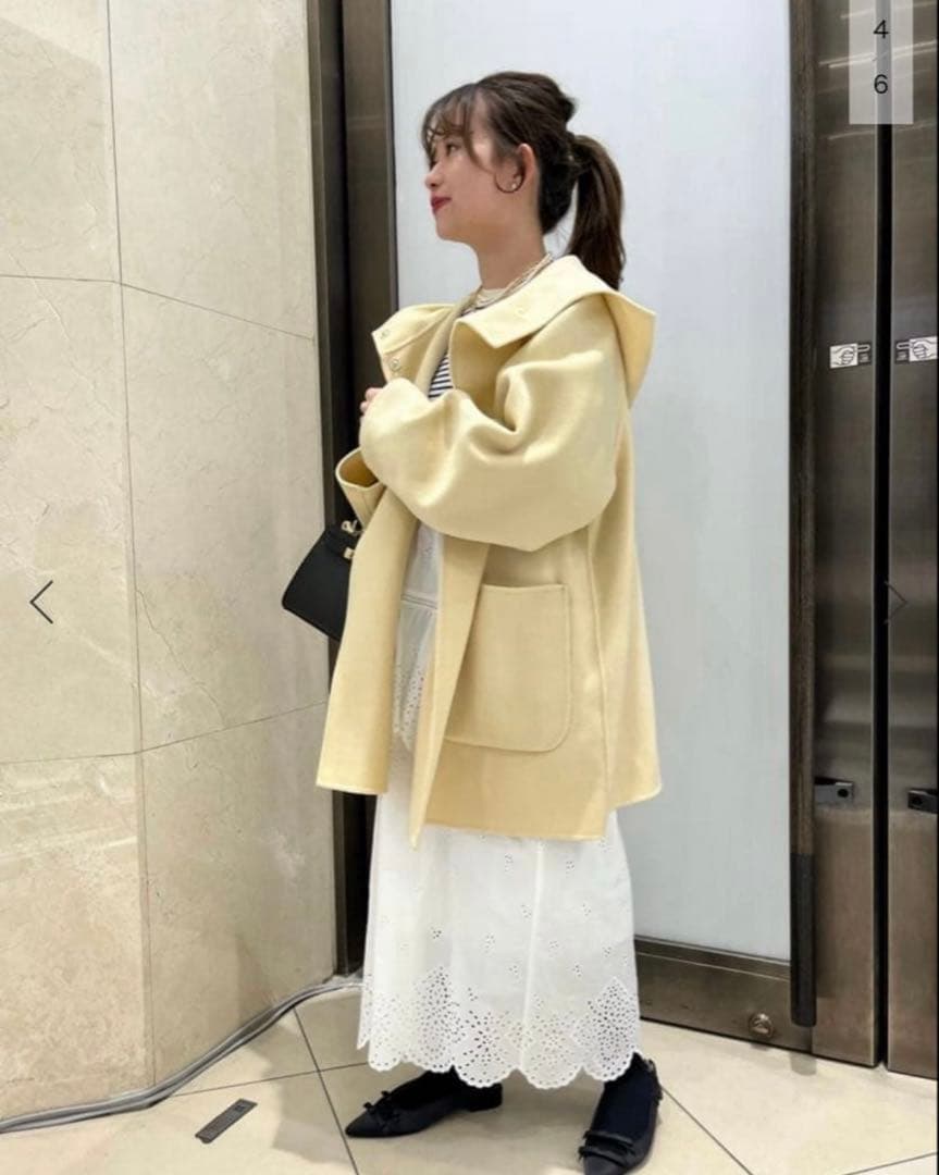 SUPER120 ダブルフェイスフードコート　サイズ36