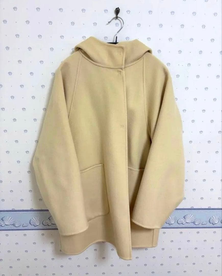 SUPER120 ダブルフェイスフードコート　サイズ36