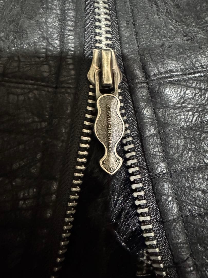 確実正規品　ATANOTHINGNESS 25AW opium レザージャケット
