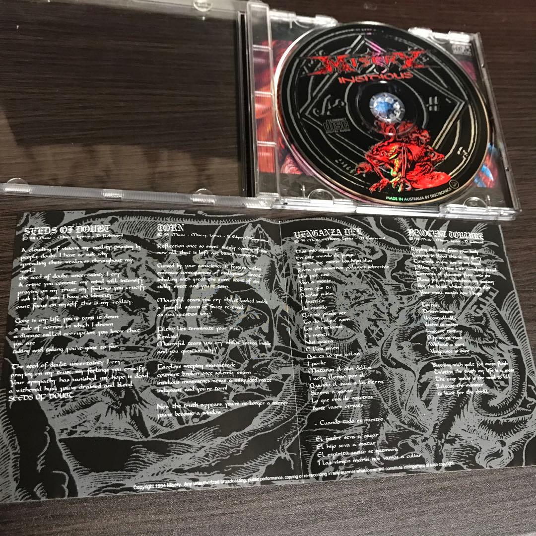 洋楽 Misery/ insidious