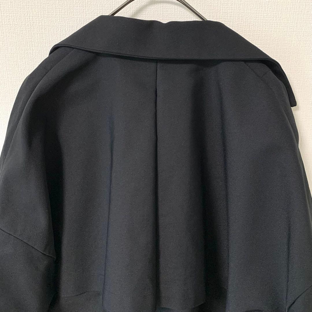 UN3D.／アンスリード　ショートオリガミトレンチコート　ブラック　Fサイズ