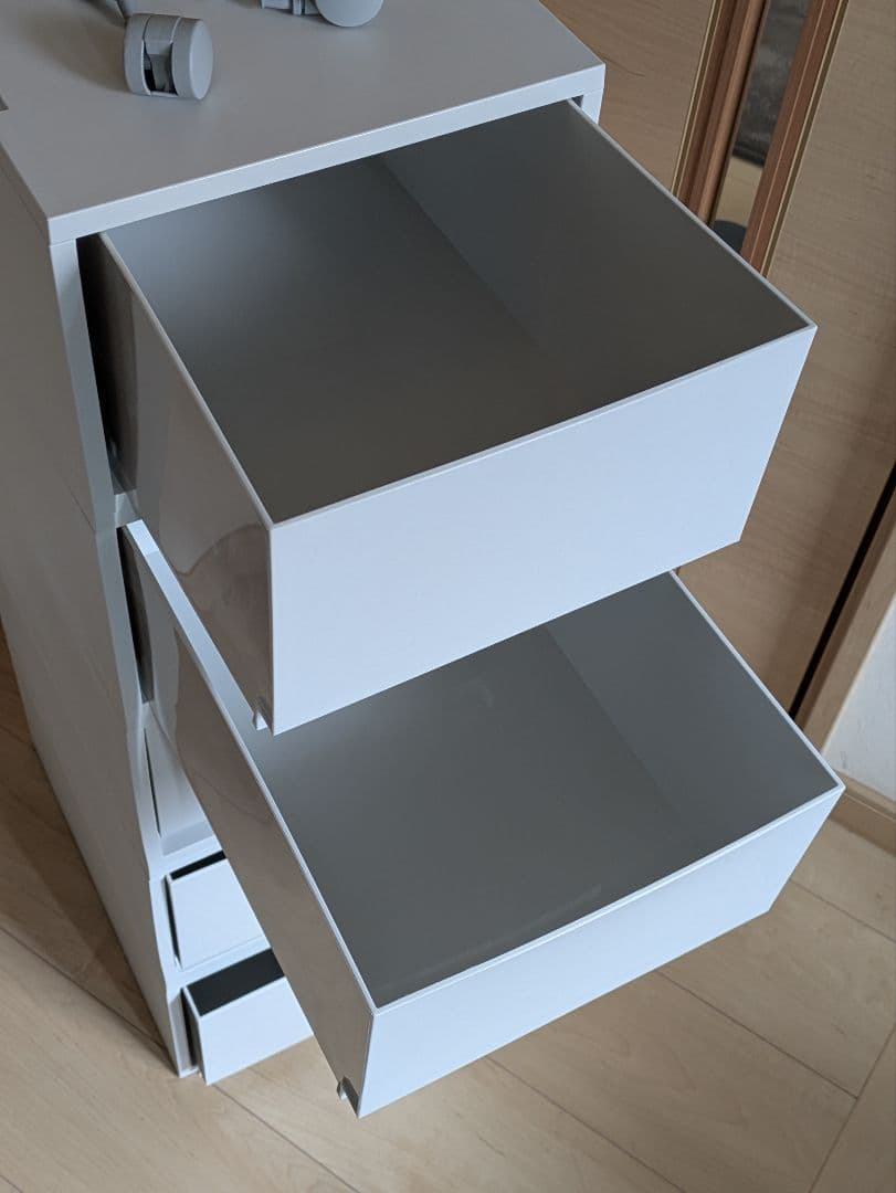 無印良品 ポリプロピレンケース 引出式 （ホワイトグレー） 5個