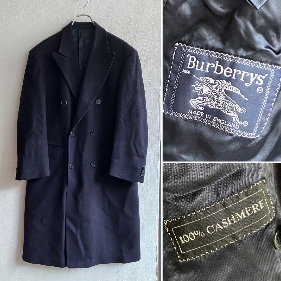 イングランド製 Burberrys カシミヤ ダブル チェスターコート