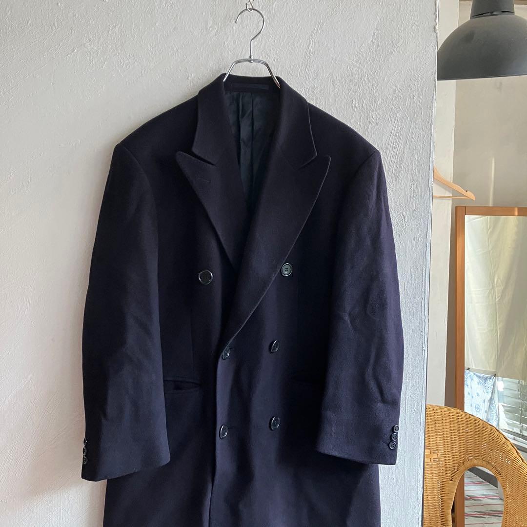 イングランド製 Burberrys カシミヤ ダブル チェスターコート